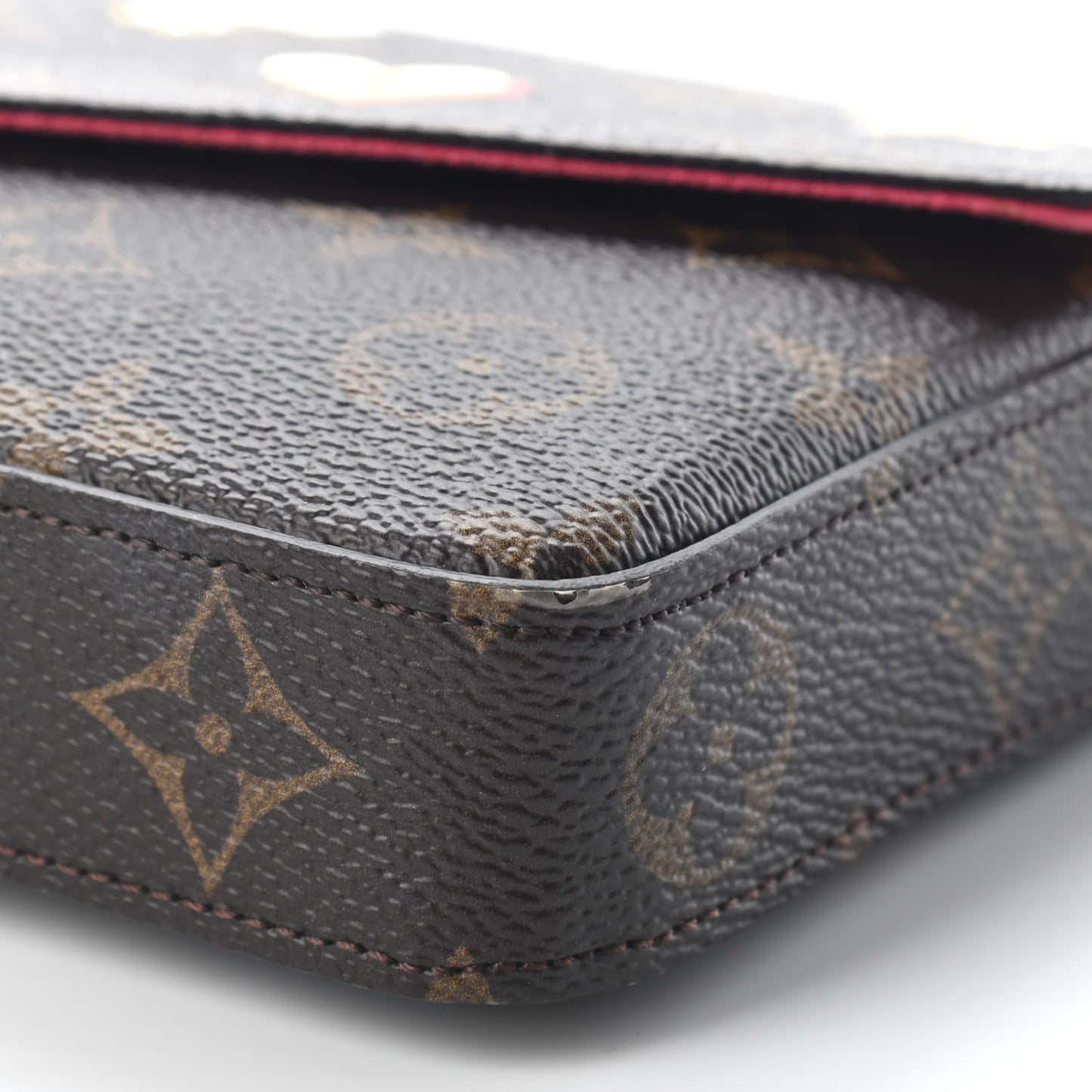 Monogram LV Love Lock Pochette Felicie Chain Wallet
