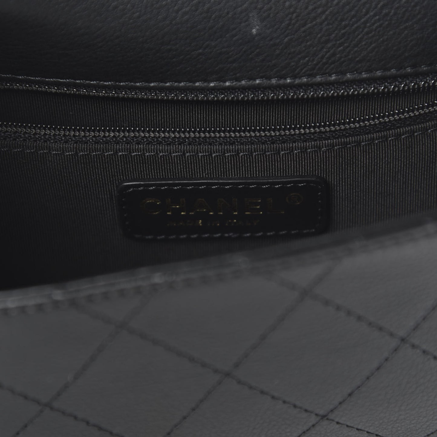 Calfskin Stitched Small Flap Bag Black