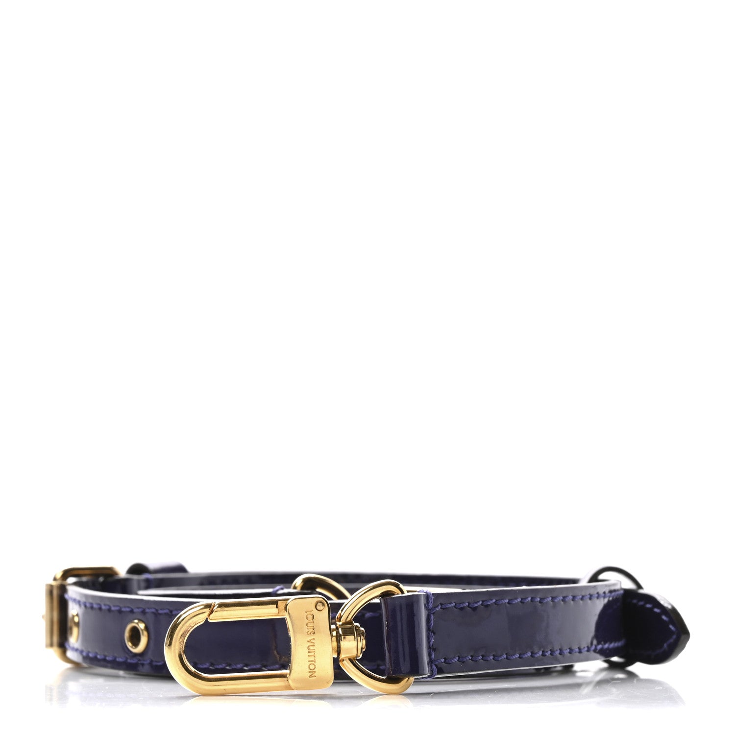 Louis Vuitton Vernis 16mm Adjustable Shoulder Strap Blueberry 1 of 5