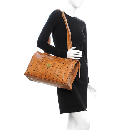 MCM Visetos Shoulder Bag Cognac 2 of 18