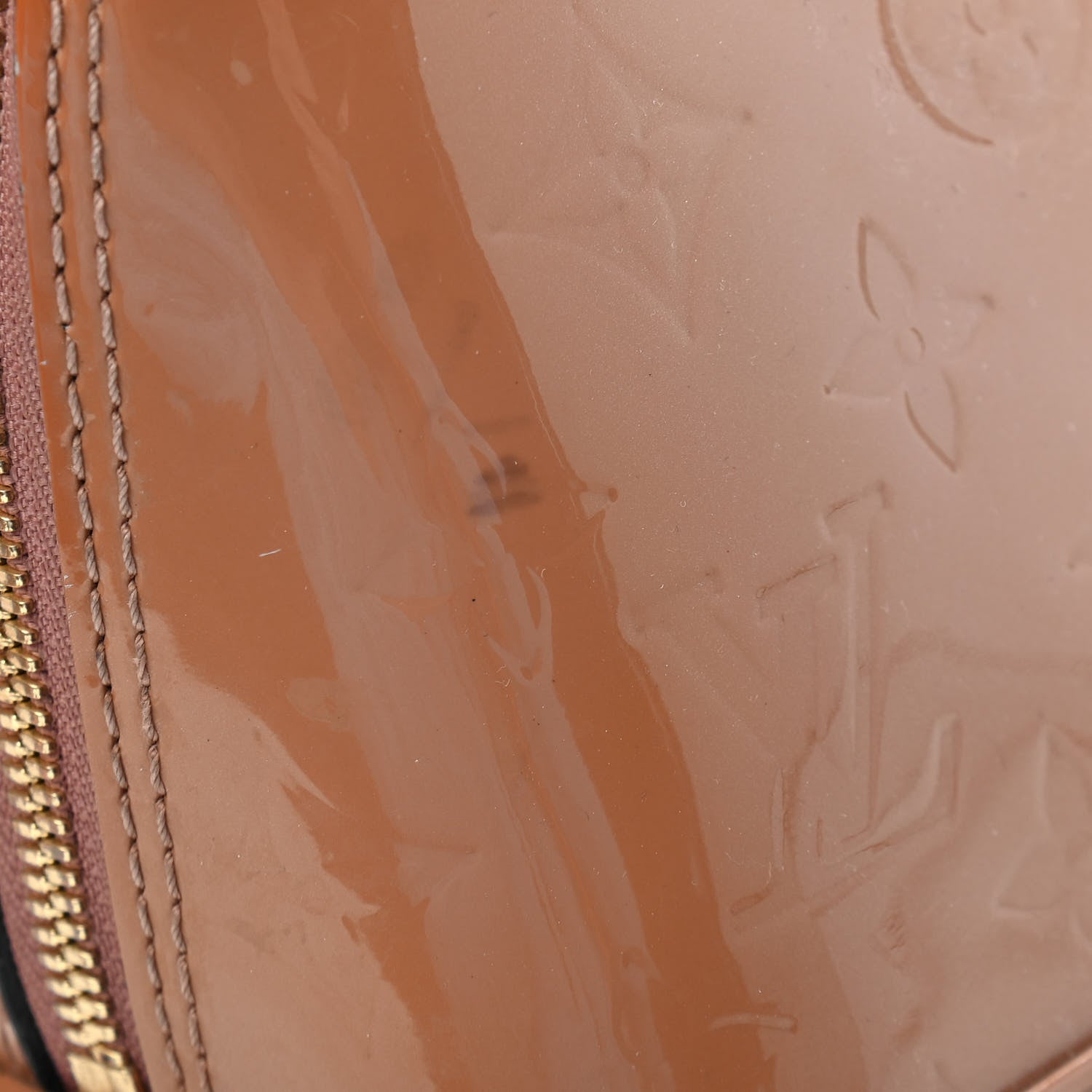 Louis Vuitton Vernis Alma BB Rose Velours 9 of 12