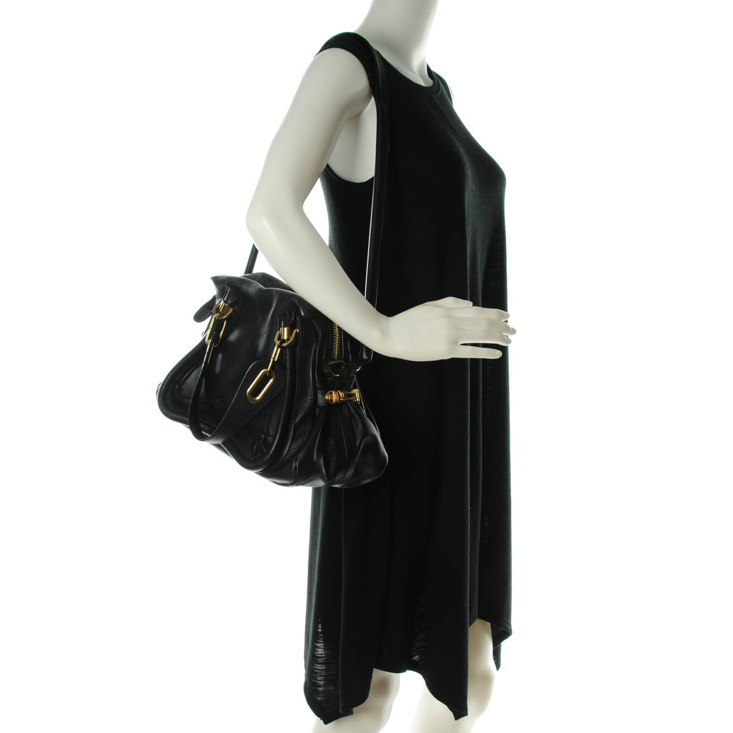 Chloe Calfskin Medium Paraty Black 2 of 8
