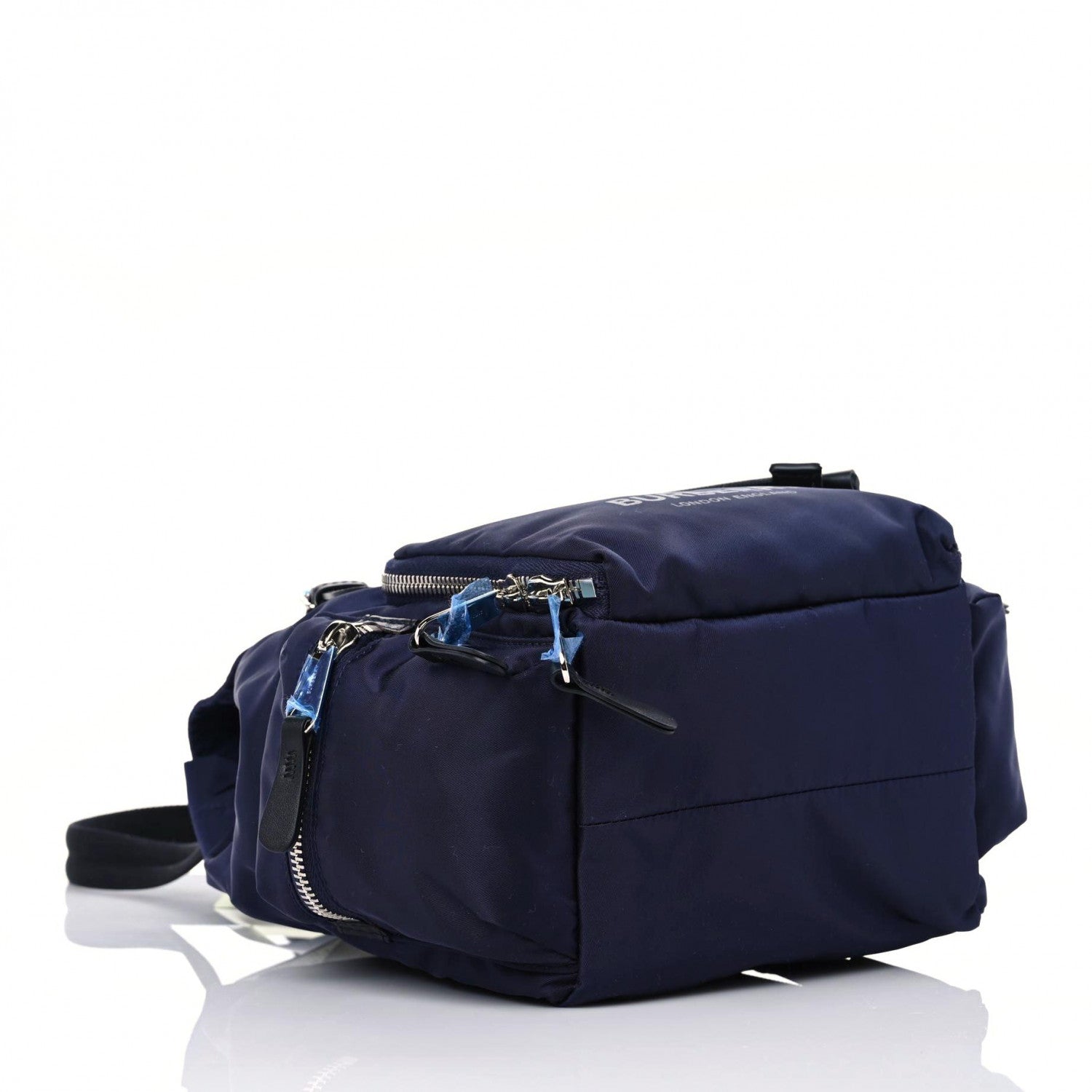 Burberry Nylon Logo Print Medium Rucksack Backpack Ink Blue 4 of 8