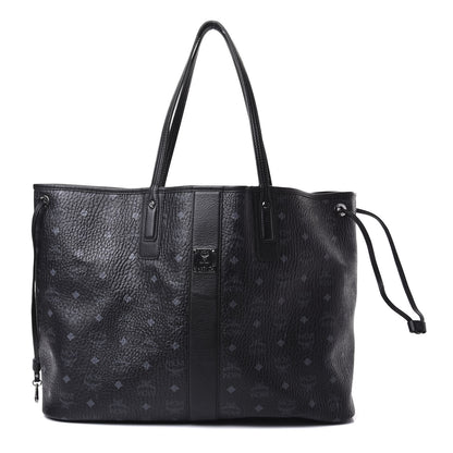 MCM Visetos Large Liz Reversible Shopper Tote Black 1 of 19