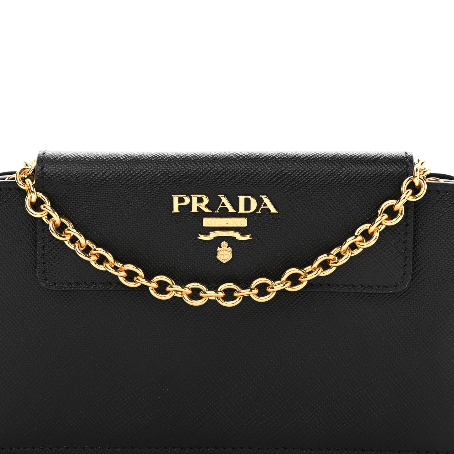 Saffiano Metal Oro Phone Case Black