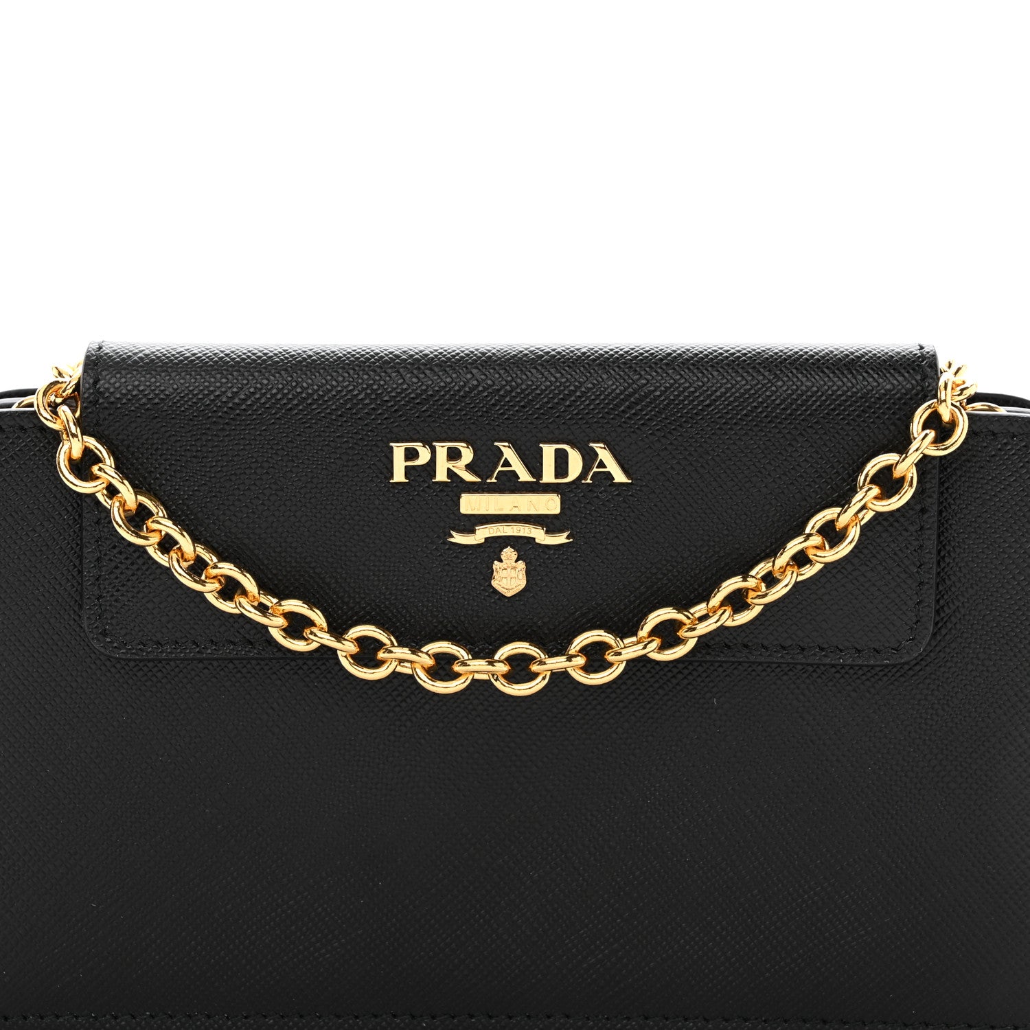 Prada Saffiano Metal Oro Phone Case Black 9 of 12