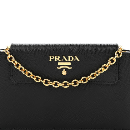 Prada Saffiano Metal Oro Phone Case Black 9 of 12