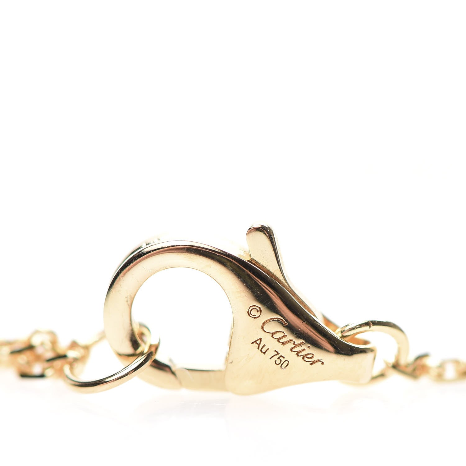 Cartier 18K Yellow Gold Diamond XS D'Amour Pendant Necklace 4 of 5