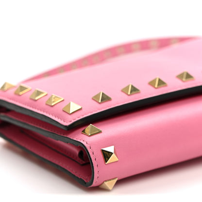 Valentino Garavani Vitello Rockstud Wallet On Strap Ninphea 9 of 10