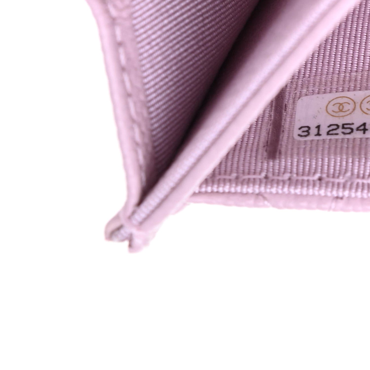 Chanel Caviar Quilted Flap Card Holder Wallet Light Pink 8 of 9