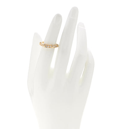 Cartier 18K Yellow White Gold Diamond Half Contessa Band Ring 50 5.5 2 of 8