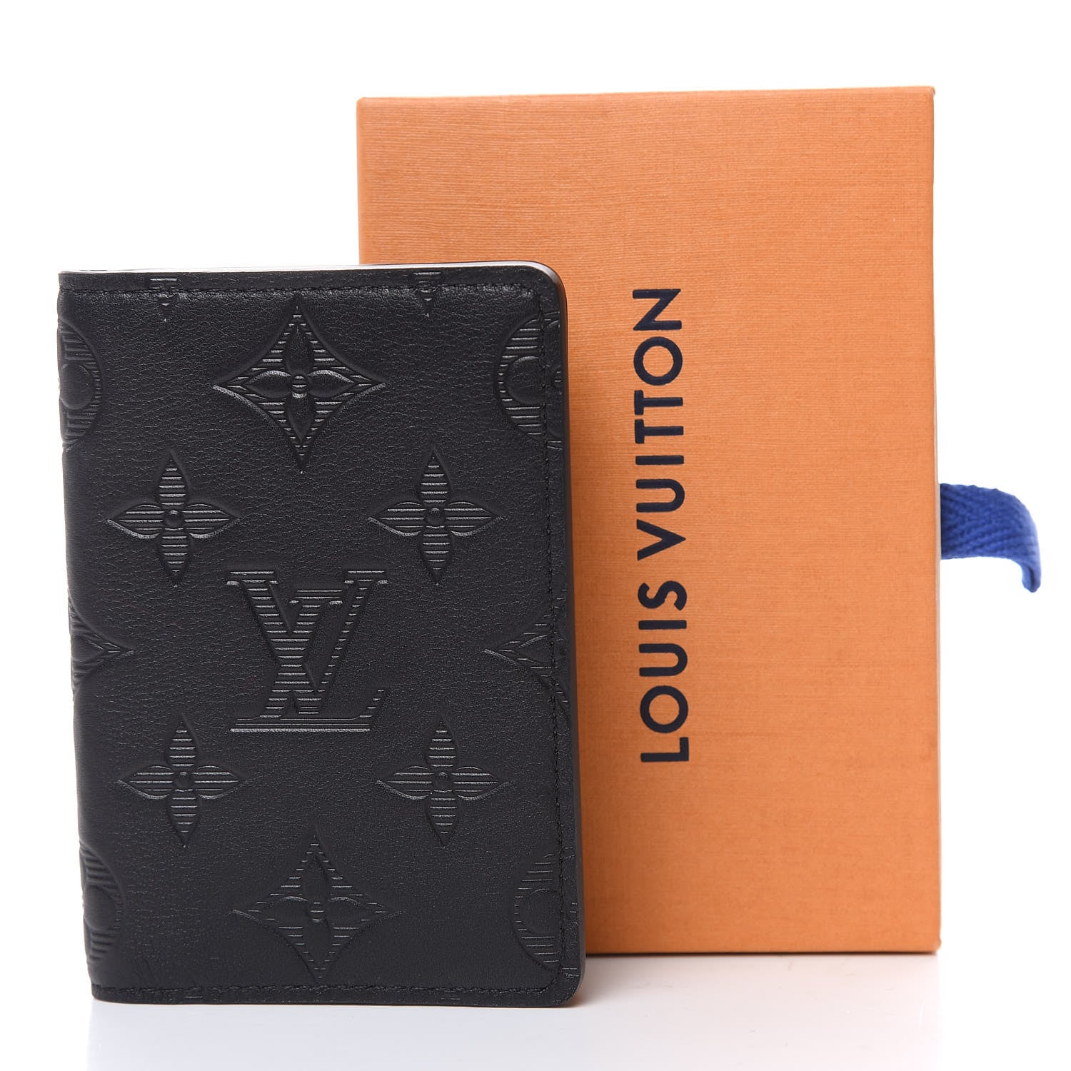 Louis Vuitton Calfskin Monogram Shadow Pocket Organizer Black 7 of 7