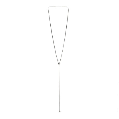John Hardy Sterling Silver Classic Chain Hammered Y Necklace 3 of 4