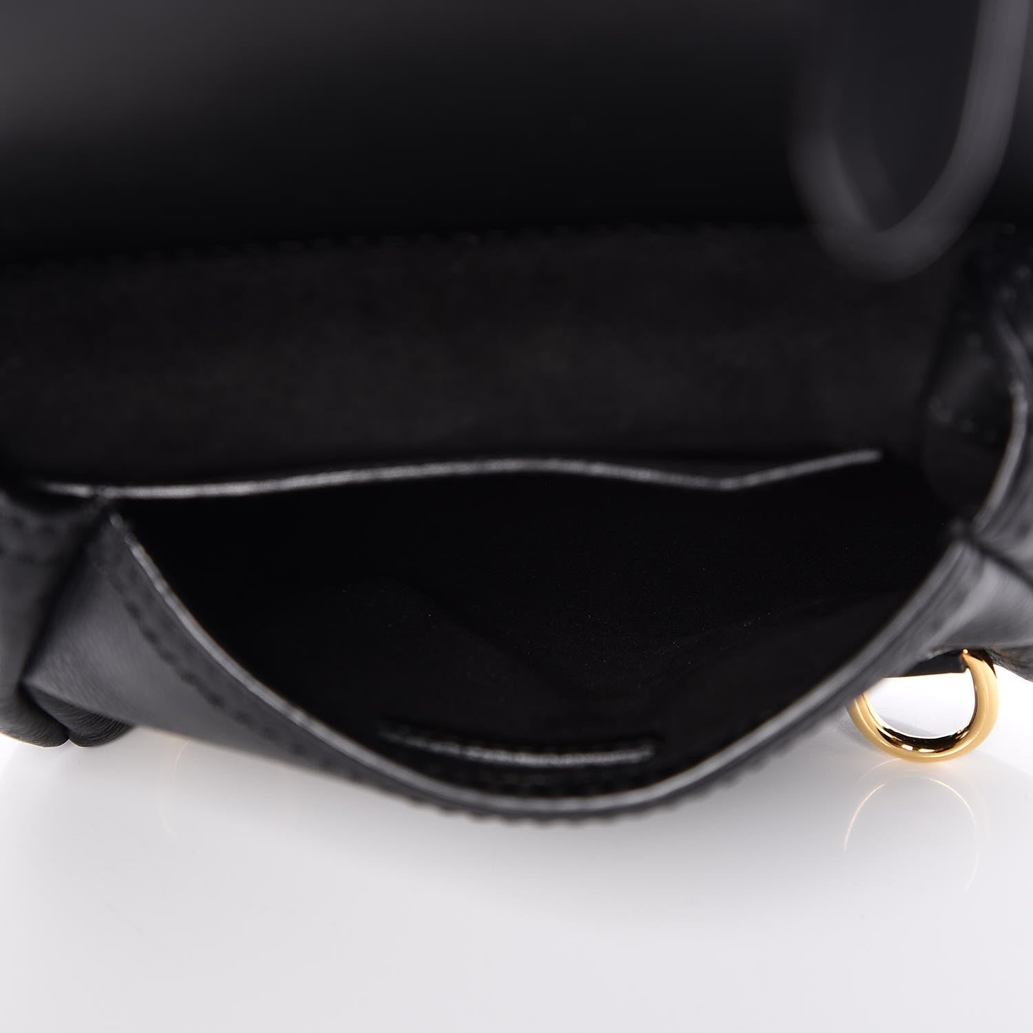 Burberry Calfskin Baby Bridle Saddle Bag Black 5 of 7