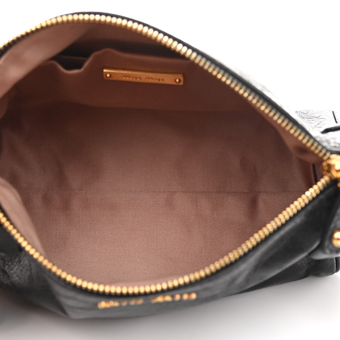Vitello Lux Bow Bag Black