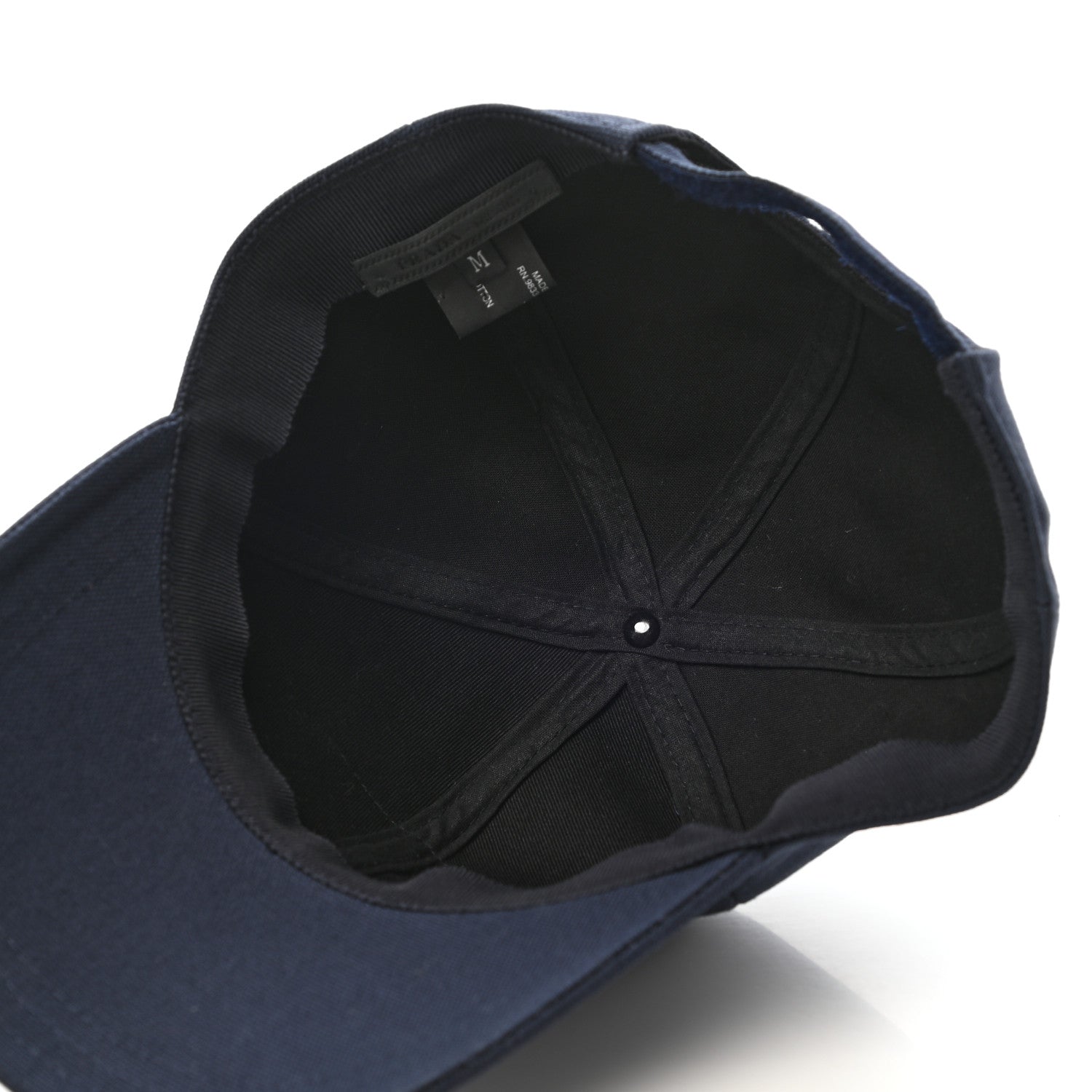 Prada Cotton Baseball Hat M Navy 7 of 8