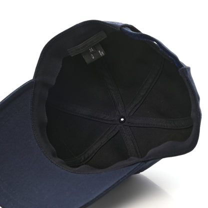 Prada Cotton Baseball Hat M Navy 7 of 8