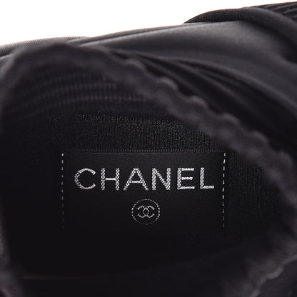 Chanel Stretch Fabric CC Sneakers 40 Black 6 of 8