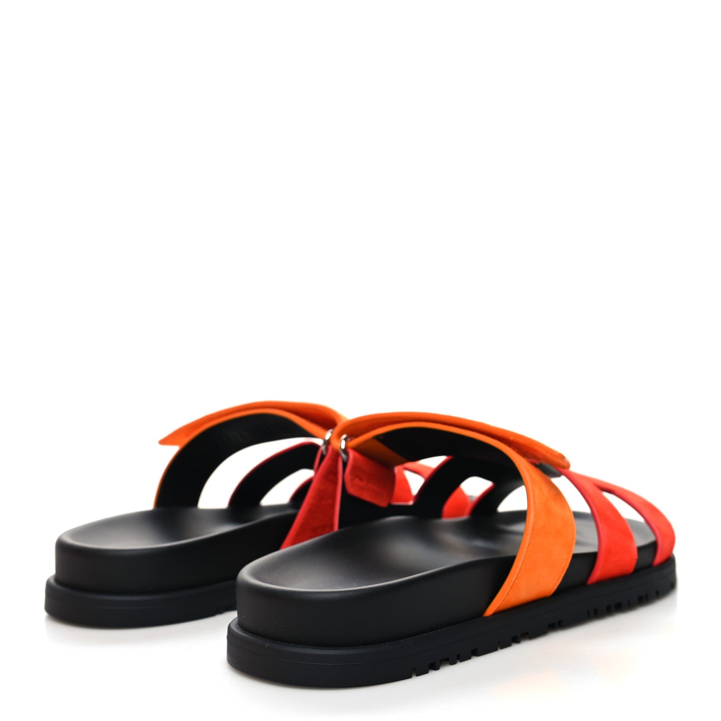 Suede Goatskin Womens Chypre Sandals 36 Rouge Ecarlate Sunset