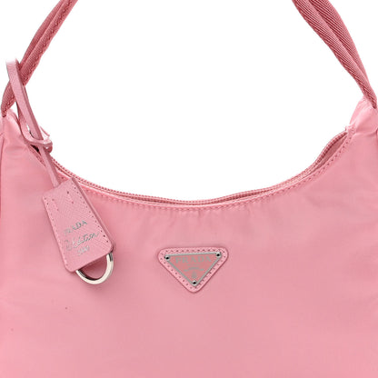 Prada Tessuto Nylon Saffiano Mini Re-Edition 2000 Bag Rosa 8 of 12
