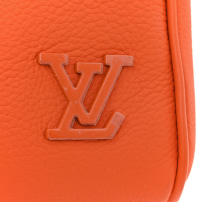 Louis Vuitton Grained Calfskin Aerogram Keepall XS Orange 11 of 13