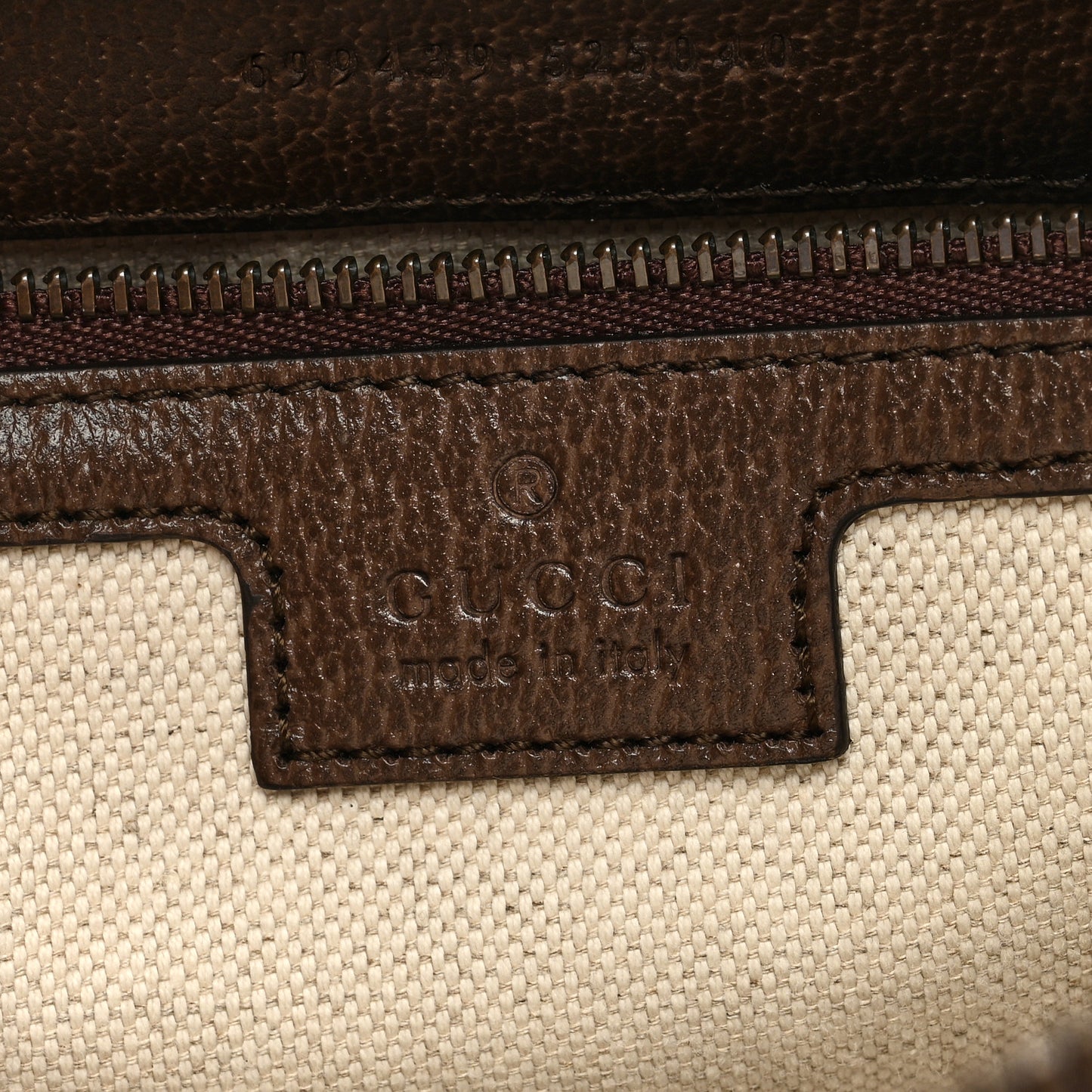 GG Supreme Monogram Textured Dollar Calfskin Web Ophidia Wristlet Shoulder Bag Beige Ebony New Acero