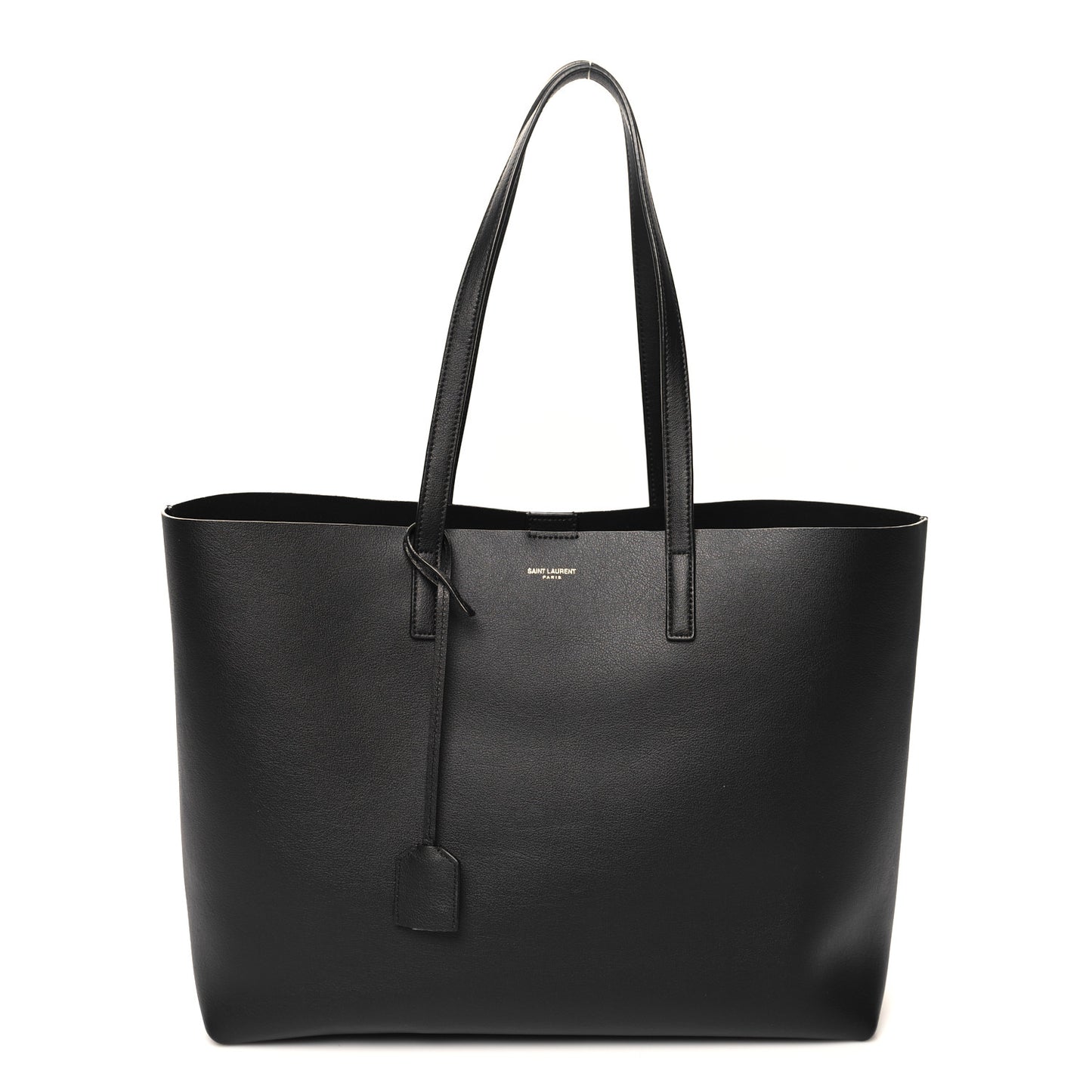 Calfskin Large Shopping Tote Black
