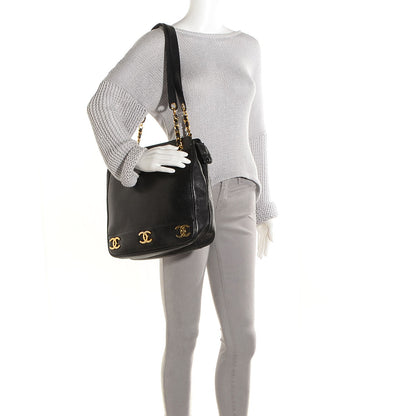 Chanel Caviar CC Shoulder Bag Black 2 of 8