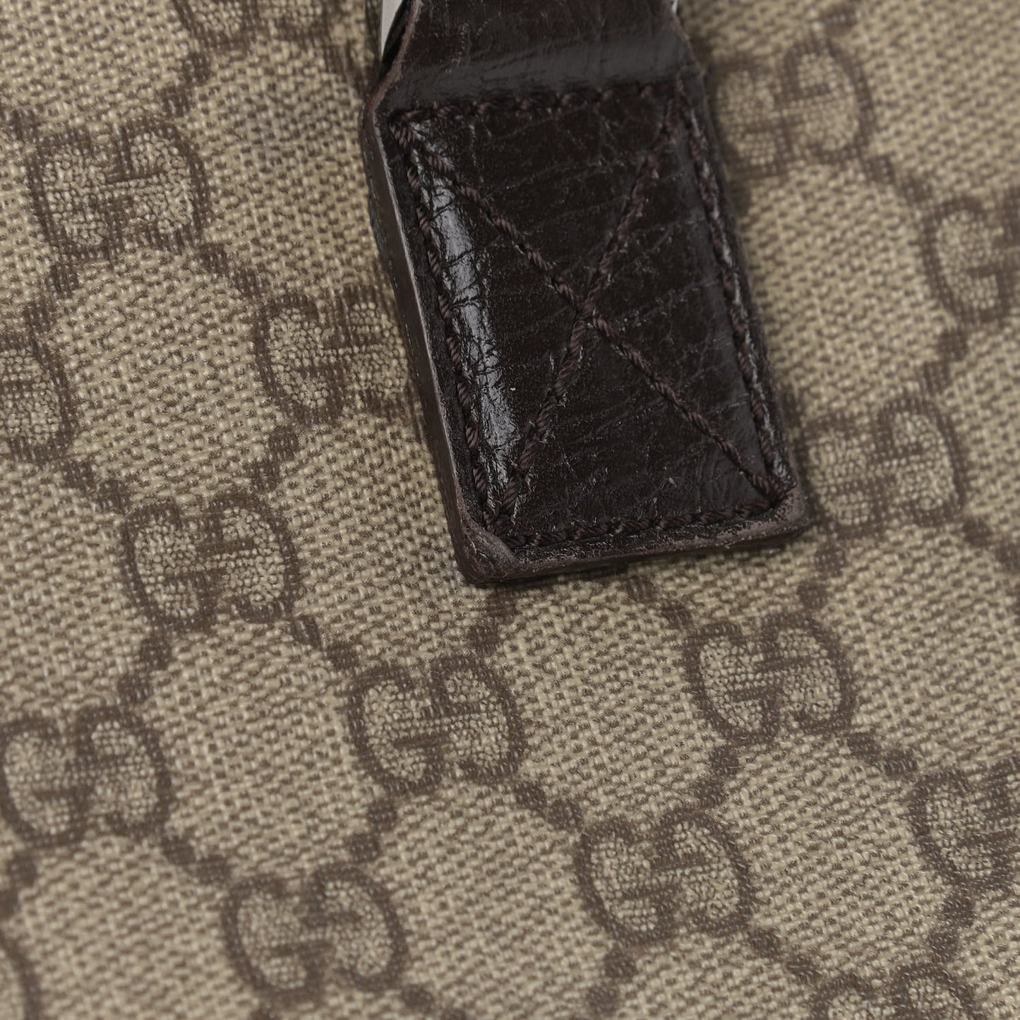 GG Plus Monogram Small Vertical Tote Dark Brown