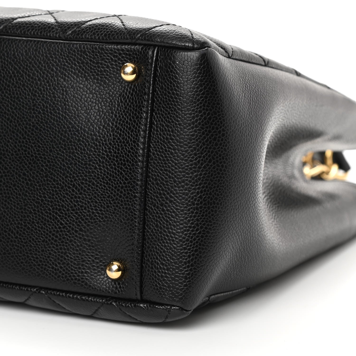 Chanel Caviar Quilted XL Grand Shopping Tote GST Black 10 of 12