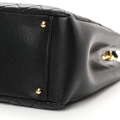 Chanel Caviar Quilted XL Grand Shopping Tote GST Black 10 of 12