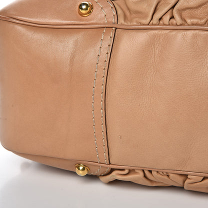 Gucci Calfskin Large Jockey Hobo Tan 18 of 19