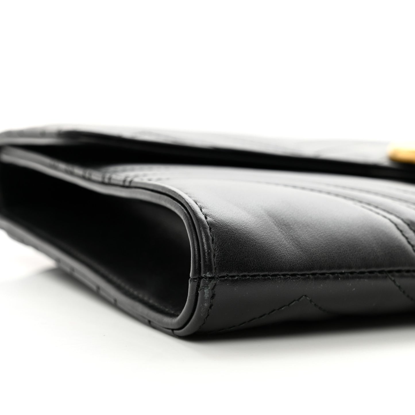 Calfskin Matelasse GG Marmont Clutch Black