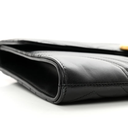 Gucci Calfskin Matelasse GG Marmont Clutch Black 10 of 10