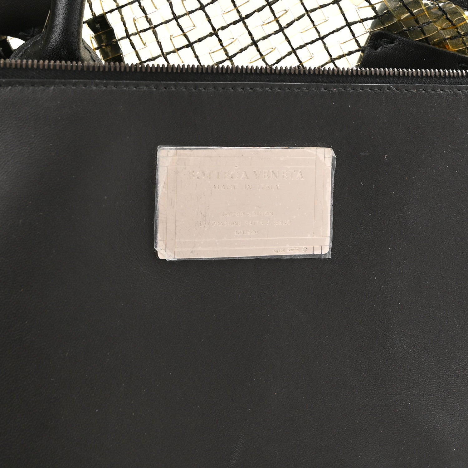 Bottega Veneta Nappa Intrecciato PVC Medium Cabat Black 6 of 9