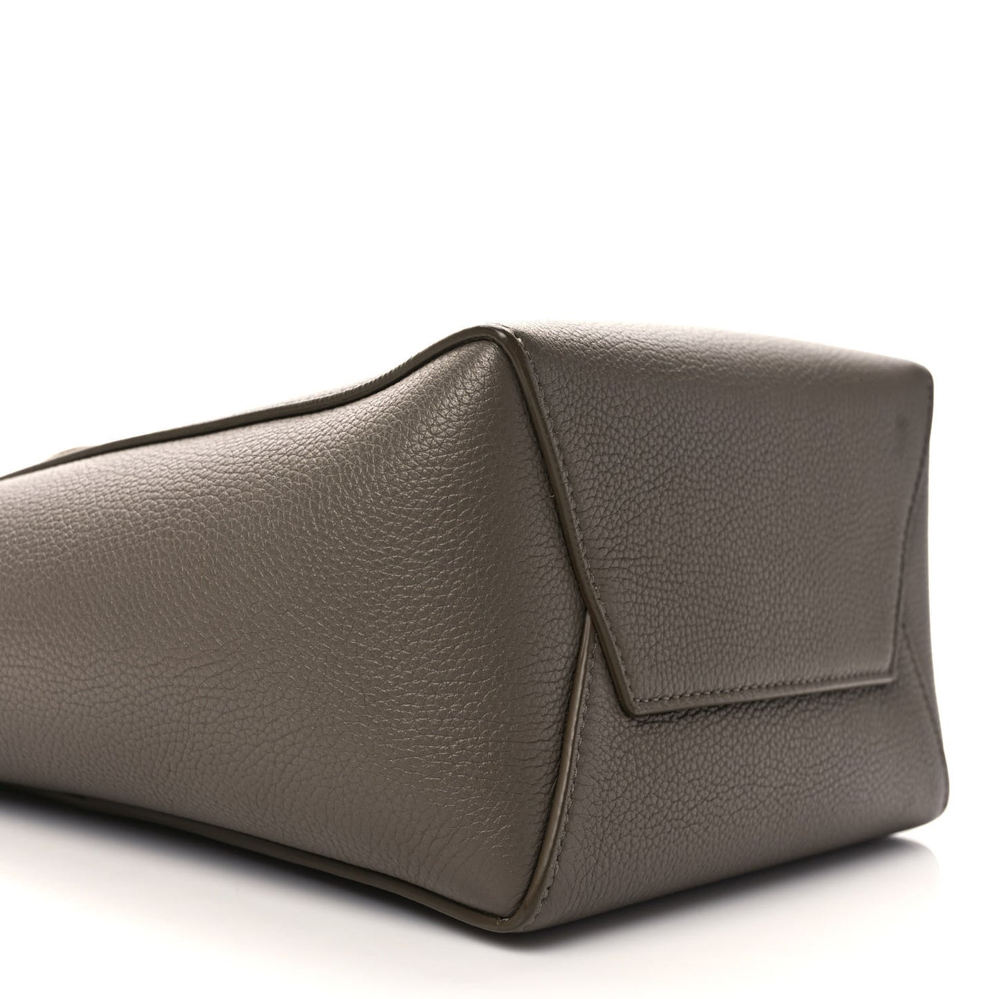 Soft Grained Calfskin Small Sangle Bucket Bag Taupe