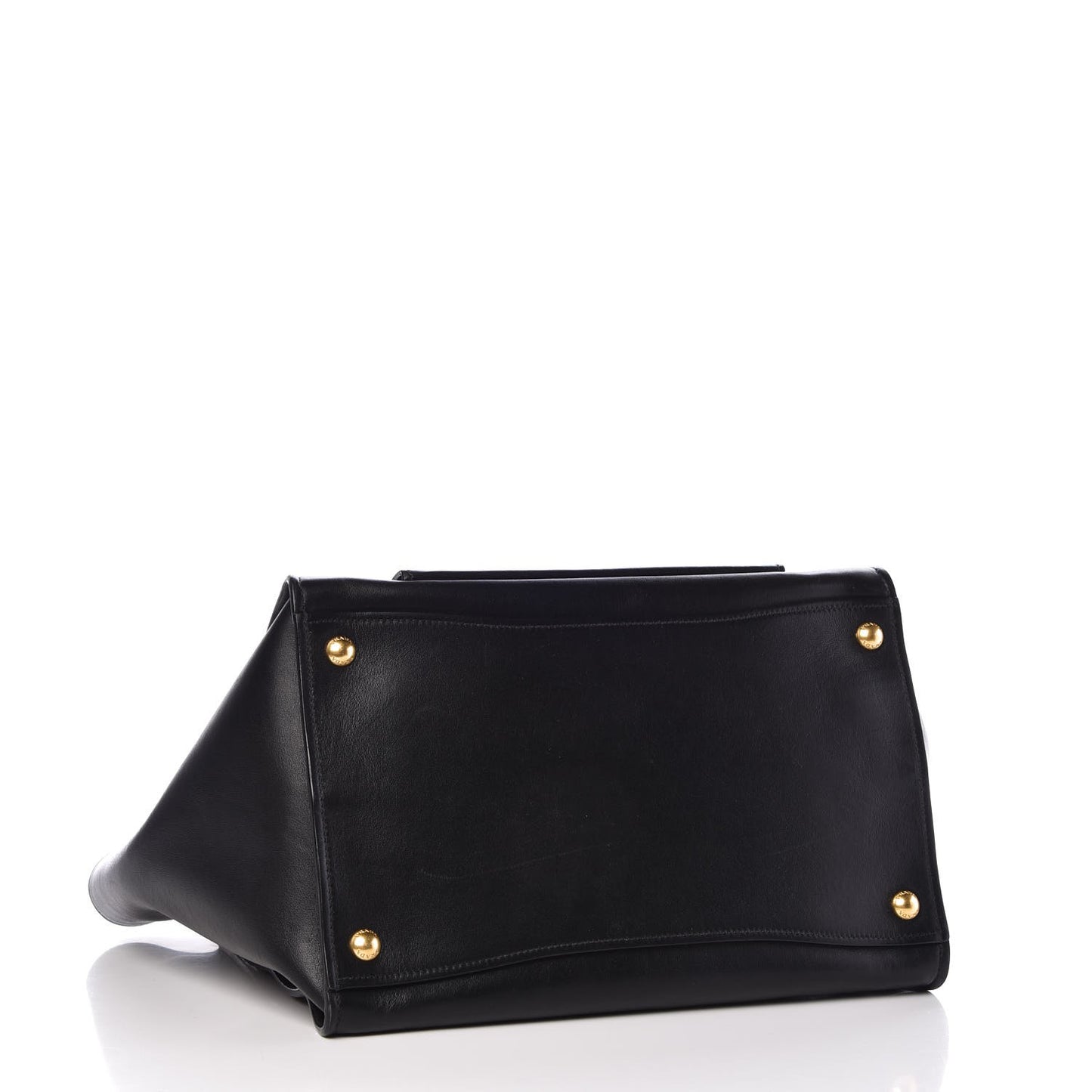 Soft Calf Shopping Tote Black