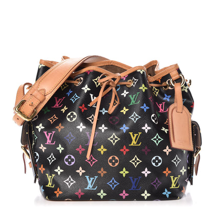 Louis Vuitton Monogram Multicolor Petit Noe Black 1 of 17