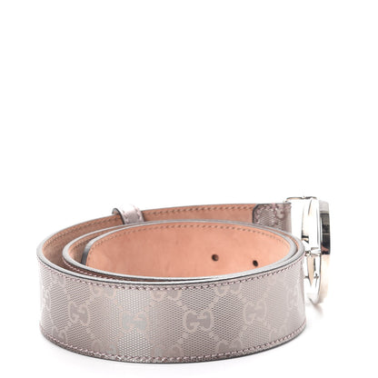 Gucci Imprime Monogram Interlocking G Belt 80 32 Mauve 3 of 10