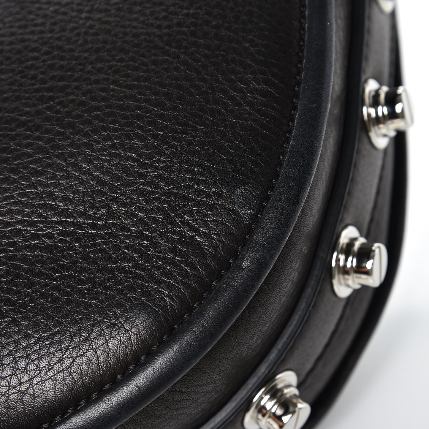 Calfskin Small Studded Obsedia Hobo Black