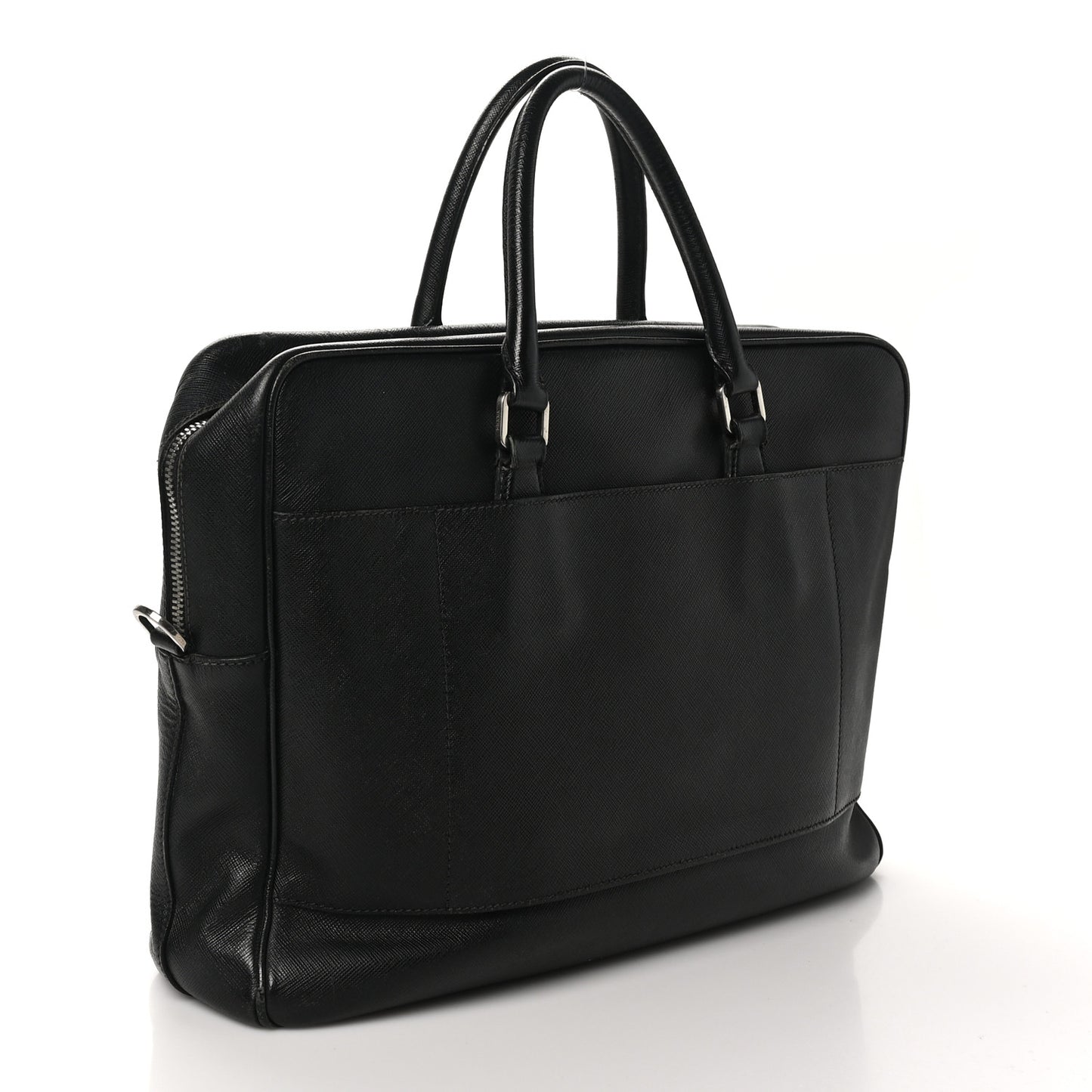 Saffiano Travel Briefcase Black