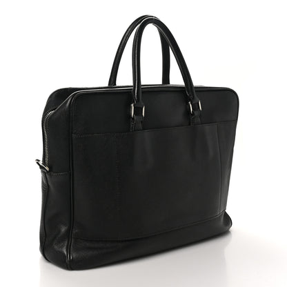 Prada Saffiano Travel Briefcase Black 3 of 11