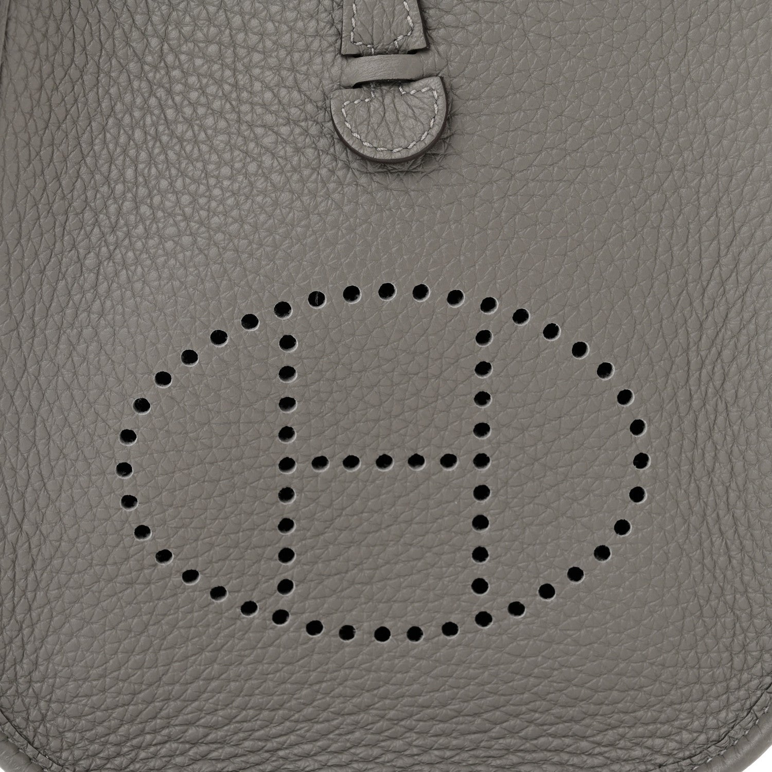 Hermes Taurillon Clemence Evelyne TPM Gris Meyer 8 of 11