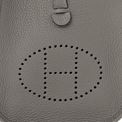 Hermes Taurillon Clemence Evelyne TPM Gris Meyer 8 of 11