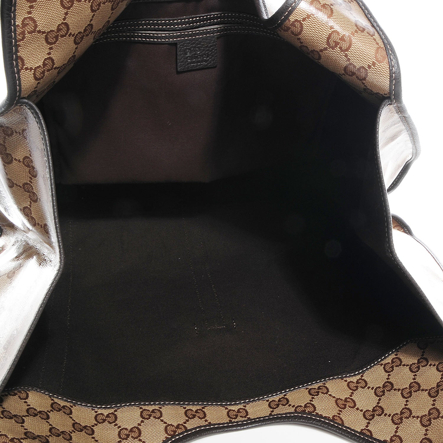 Gucci Crystal Monogram Dollar Calfskin Medium Joy Shoulder Bag Beige Ebony Testa Di Moro 5 of 8
