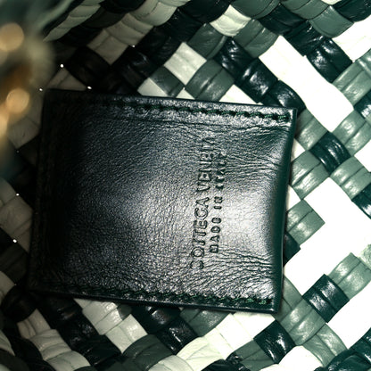 Bottega Veneta Lambskin Intreccio Small Tosca Crossbody Emerald Geen 6 of 9