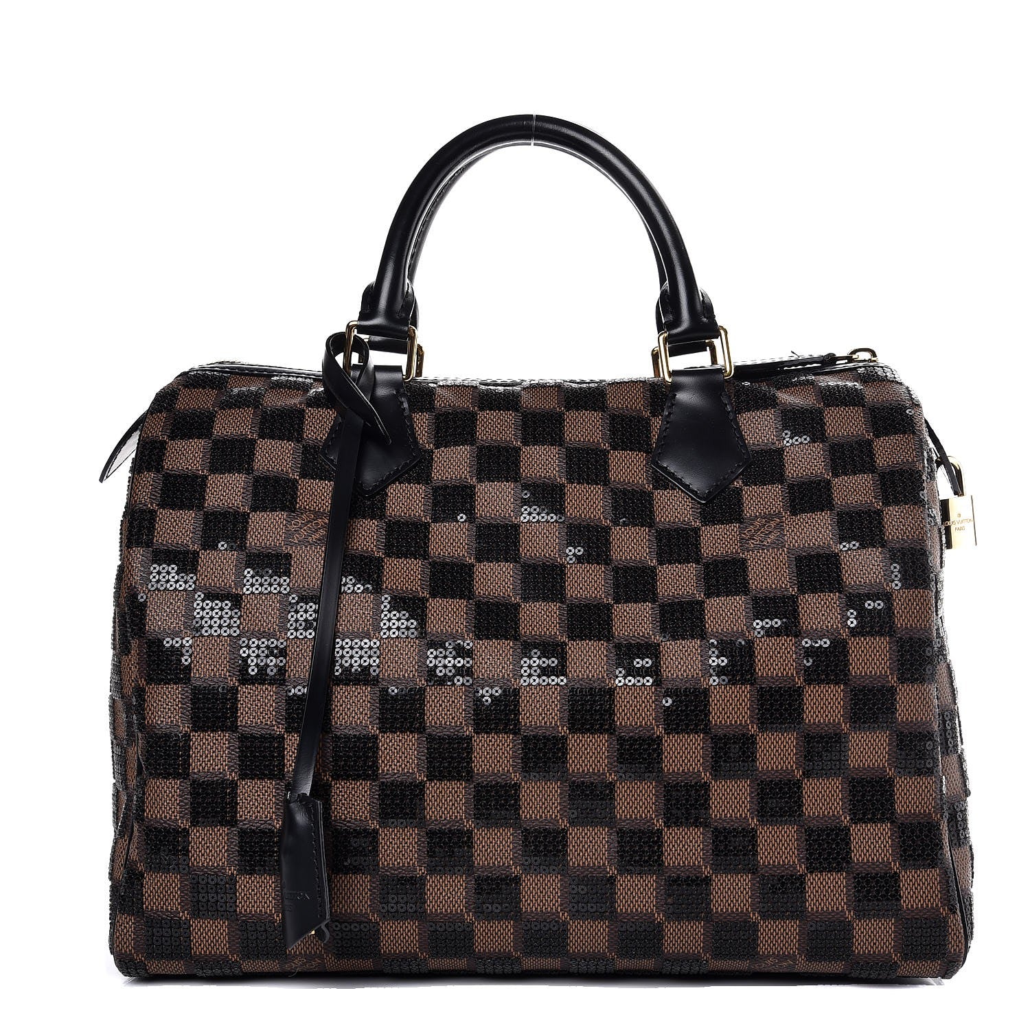 Louis Vuitton Damier Paillettes Speedy 30 Black 1 of 9