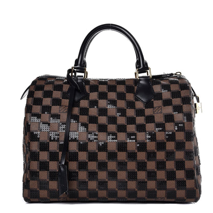 Louis Vuitton Damier Paillettes Speedy 30 Black 1 of 9