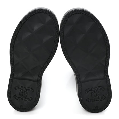 Chanel Caoutchouk CC High Boots 37 Black 6 of 9