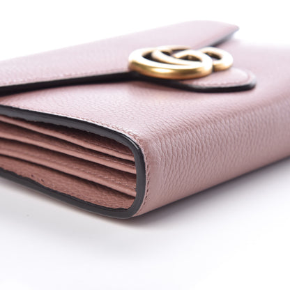 Gucci Cellarius Calfskin GG Marmont Chain Wallet Rosy Phard 8 of 9